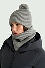 Neck muff with fleece lining 1 | GREY | Audimas