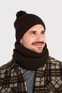 Neck muff with fleece lining 1 | BROWN | Audimas