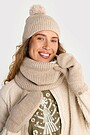 Neck muff with fleece lining 1 | Cream | Audimas