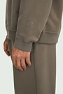 Oversized heavy-weight cotton sweatshirt 3 | CHAKI | Audimas