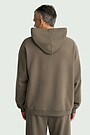 Oversized heavy-weight cotton hoodie 2 | CHAKI | Audimas