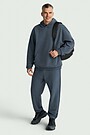 Oversized heavy-weight cotton hoodie 5 | Dark blue | Audimas