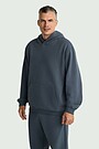 Oversized heavy-weight cotton hoodie 1 | Dark blue | Audimas