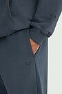 Heavy-weight cotton sweatpants 4 | Dark blue | Audimas