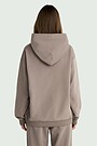 Oversized heavy-weight cotton hoodie 2 | Cream | Audimas