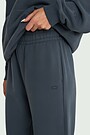 Heavy-weight cotton sweatpants 3 | Dark blue | Audimas
