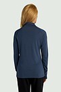 Merino wool half-zip sweatshirt 2 | BLUE | Audimas