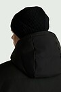 Megzta merino vilnos kepurė 4 | BLACK | Audimas