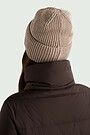 Megzta merino vilnos kepurė 2 | Cream | Audimas