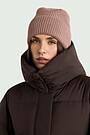 Megzta merino vilnos kepurė 1 | PINK | Audimas