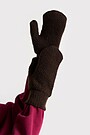 Mittens with fleece lining 1 | BROWN | Audimas