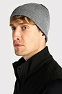 Knitted merino wool hat 3 | GREY | Audimas