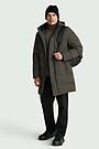 Down coat with membrane 1 | DARK GREY | Audimas