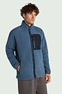 Sherpa fleece full-zip jacket 1 | BLUE | Audimas