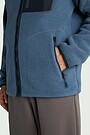 Sherpa fleece full-zip jacket 4 | BLUE | Audimas