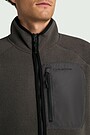 Sherpa fleece full-zip jacket 3 | GREY | Audimas