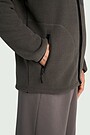 Sherpa fleece full-zip jacket 4 | GREY | Audimas