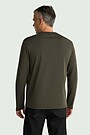 Long sleeve cotton T-shirt 2 | CHAKI | Audimas