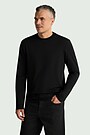 Long sleeve cotton T-shirt 1 | BLACK | Audimas