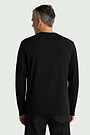 Long sleeve cotton T-shirt 2 | BLACK | Audimas