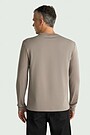 Long sleeve cotton T-shirt 2 | Cream | Audimas