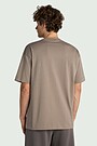 Oversized short sleeve cotton T-shirt 4 | GREY | Audimas