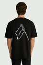 Unisex short-sleeve cotton T-shirt "Flag" 1 | BLACK | Audimas