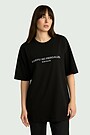 Unisex short-sleeve cotton T-shirt "Till Victory" 3 | BLACK | Audimas