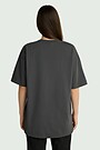 Unisex short-sleeve cotton T-shirt "Sunflower" 2 | DARK GREY | Audimas