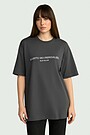 Unisex short-sleeve cotton T-shirt "Till Victory" 1 | DARK GREY | Audimas
