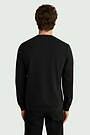 Men's cotton sweatshirt "Sunflower" 2 | BLACK | Audimas