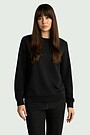 Women's cotton sweatshirt "Flag" 2 | BLACK | Audimas