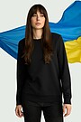 Women's cotton sweatshirt "Together to Victory" 1 | BLACK | Audimas