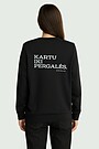 Women's cotton sweatshirt "Together to Victory" 2 | BLACK | Audimas