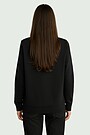 Women's cotton sweatshirt "Till Victory" 3 | BLACK | Audimas
