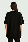 Unisex short-sleeve cotton T-shirt "Sunflower" 3 | BLACK | Audimas