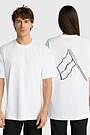 Unisex short-sleeve cotton T-shirt "Flag" 1 | WHITE | Audimas