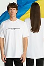 Unisex short-sleeve cotton T-shirt "Till Victory" 1 | WHITE | Audimas