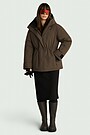 Pūkinė striukė 1 | BROWN | Audimas