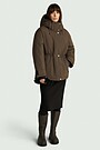 Pūkinė striukė 2 | BROWN | Audimas
