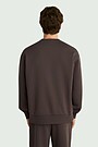 Oversized cotton fleece sweatshirt 2 | BROWN | Audimas