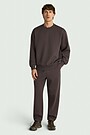 Cotton fleece sweatpants 1 | BROWN | Audimas