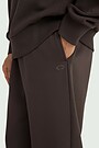 Cotton fleece sweatpants 4 | BROWN | Audimas