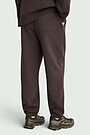 Cotton fleece sweatpants 3 | BROWN | Audimas