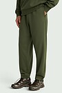 Cotton fleece sweatpants 2 | Green | Audimas