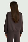 Cotton fleece sweatshirt 2 | BROWN | Audimas