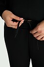Wide cotton fleece sweatpants 4 | BLACK | Audimas