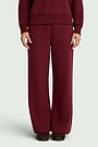 Wide cotton fleece sweatpants 2 | RED | Audimas
