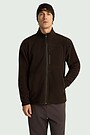 Full-zip fleece sweatshirt 1 | BROWN | Audimas