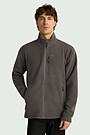Full-zip fleece sweatshirt 1 | GREY | Audimas
